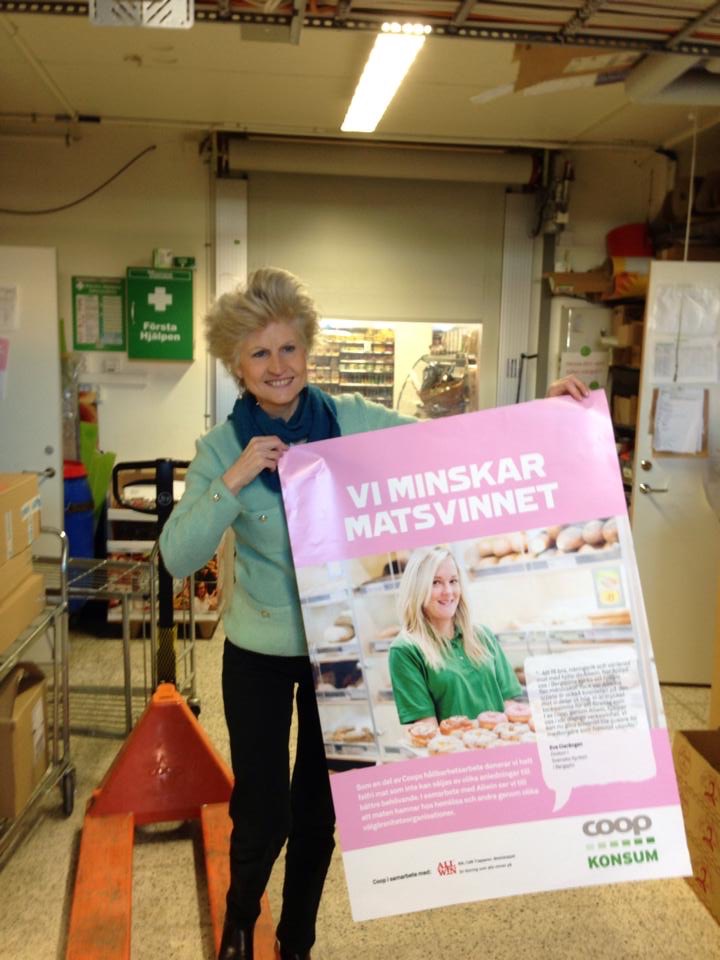 Anna Maria Corazzo Bildt är en vän till mig som alltid stöttat Allwin idé om att minska matsvinn så inget går till spillo.
